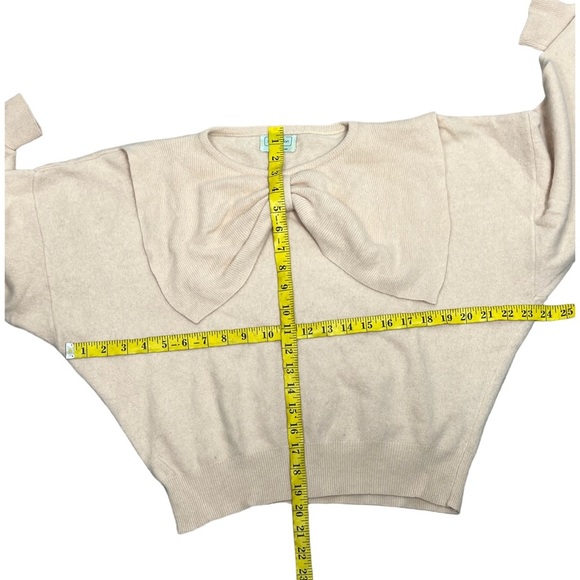 Vintage 1980's Benetton wool bow sweater size XL - Picture 5 of 10